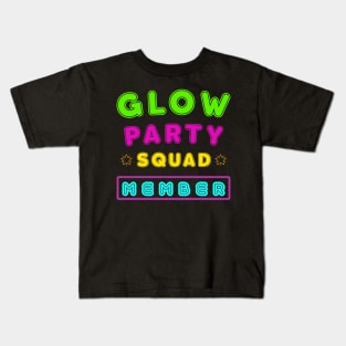 Glow Party Squad Member - Group Rave Party Outfit Kids T-Shirt